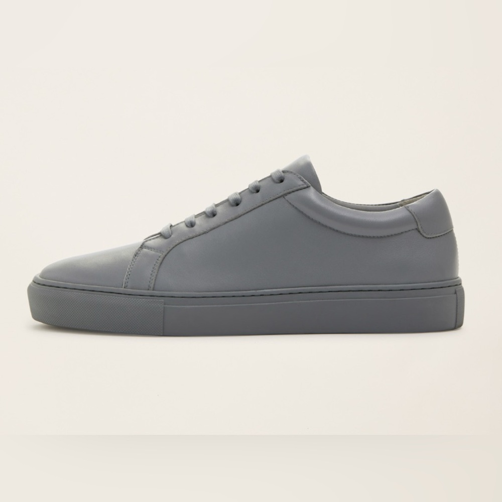 Italic Brand Cadence Leather Sneakers in Graphite M7/W9 Gray Like New $175